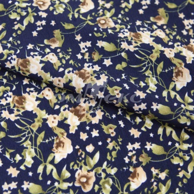 Плательная ткань "Фламенко" 1.1, 80 гр/м2, шир.150 см, принт растительный - купить в Салавате. Цена 241.49 руб.