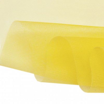 Фатин жесткий 16-68, 22 гр/м2, шир.180см, цвет жёлтый - купить в Салавате. Цена 89.29 руб.