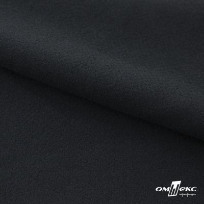 Трикотажное полотно "Капри" 100% полиэстр, 152см, 320 г/м2, чёрный, м - купить в Салавате. Цена 374 руб.
