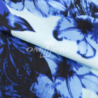 Плательная ткань "Фламенко" 19.1, 80 гр/м2, шир.150 см, принт растительный - купить в Салавате. Цена 241.49 руб.