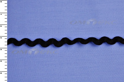 Тесьма плетеная "Вьюнчик"/черный - купить в Салавате. Цена: 48.11 руб.