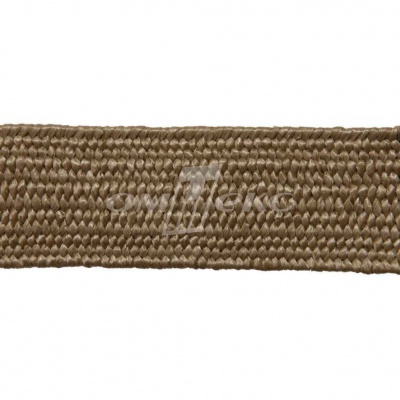 Тесьма отделочная полипропиленовая плетеная эластичная #2, шир. 40мм, цв.- соломенный - купить в Салавате. Цена: 50.99 руб.