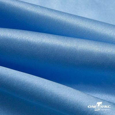 Поли креп-сатин 14-4121, 125 (+/-5) гр/м2, шир.150см, цвет голубой - купить в Салавате. Цена 155.57 руб.
