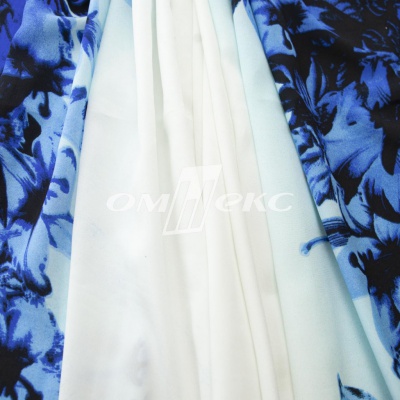 Плательная ткань "Фламенко" 19.1, 80 гр/м2, шир.150 см, принт растительный - купить в Салавате. Цена 241.49 руб.
