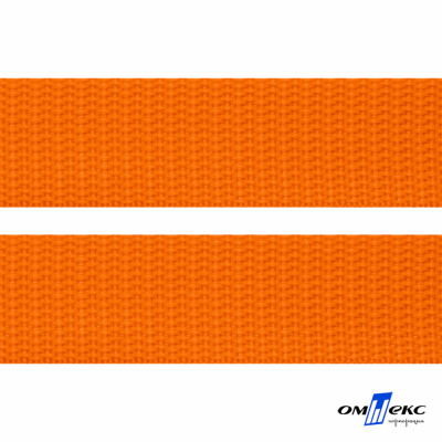 Оранжевый- цв.523 -Текстильная лента-стропа 550 гр/м2 ,100% пэ шир.25 мм (боб.50+/-1 м) - купить в Салавате. Цена: 405.80 руб.