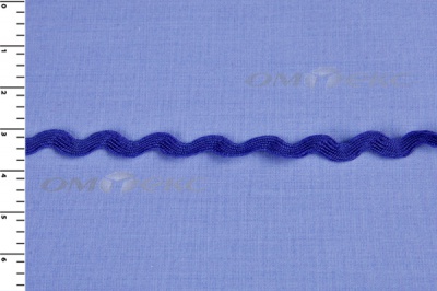 Тесьма плетеная "Вьюнчик"/синий - купить в Салавате. Цена: 40.72 руб.
