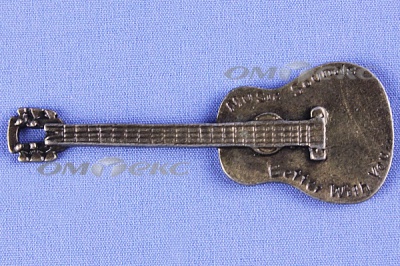 Декоративный элемент для творчества из металла "Гитара"  - купить в Салавате. Цена: 19.99 руб.