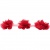 Тесьма плетеная "Рюш", упак. 9,14 м, цвет красный - купить в Салавате. Цена: 46.82 руб.