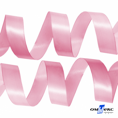 050-нежно-розовый Лента атласная упаковочная (В) 85+/-5гр/м2, шир.25 мм (1/2), 25+/-1 м - купить в Салавате. Цена: 53.96 руб.