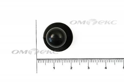 Пуговица поварская "Пукля", 10 мм, цвет чёрный - купить в Салавате. Цена: 2.03 руб.