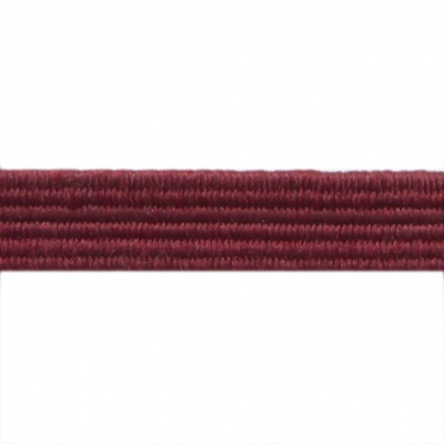 Резиновые нити с текстильным покрытием, шир. 6 мм ( упак.30 м/уп), цв.- 88-бордо - купить в Салавате. Цена: 155.22 руб.