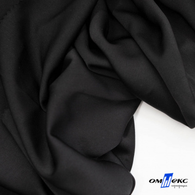 Ткань плательная Габриэль 100% полиэстер,140 (+/-10) гр/м2, шир. 150 см, цв. черный BLACK - купить в Салавате. Цена 248.37 руб.