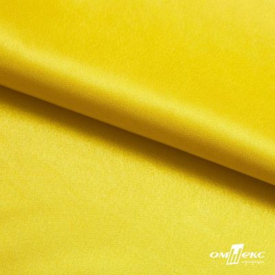Поли креп-сатин 12-0643, 125 (+/-5) гр/м2, шир.150см, цвет жёлтый - купить в Салавате. Цена 155.57 руб.