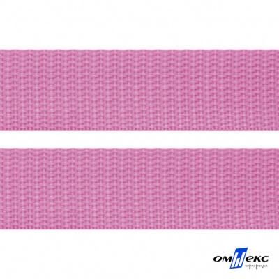 Розовый- цв.513-Текстильная лента-стропа 550 гр/м2 ,100% пэ шир.30 мм (боб.50+/-1 м) - купить в Салавате. Цена: 475.36 руб.