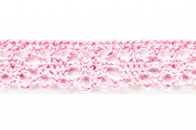 Тесьма кружевная 0621-1607, шир. 15 мм/уп. 20+/-1 м, цвет 096-розовый - купить в Салавате. Цена: 302.42 руб.