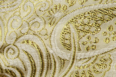 Ткань костюмная жаккард №5, 140 гр/м2, шир.150см, цвет золото - купить в Салавате. Цена 383.29 руб.