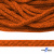 Шнур плетеный d-6 мм, 70% хлопок 30% полиэстер, уп.90+/-1 м, цв.1066-апельсин - купить в Салавате. Цена: 588 руб.