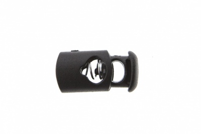 8021 Фиксатор пластиковый "Цилиндр", 20х10 мм, цвет чёрный - купить в Салавате. Цена: 1.31 руб.