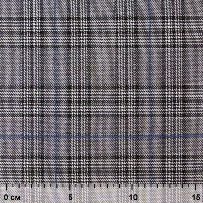 Ткань костюмная "Клер" 80% P, 16% R, 4% S, 200 г/м2, шир.150 см,#3 цв-серый/синий - купить в Салавате. Цена 412.02 руб.
