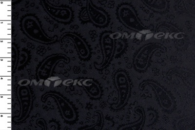 Ткань подкладочная жаккард Р14098, чёрный, 85 г/м2, шир. 150 см, 230T - купить в Салавате. Цена 166.45 руб.