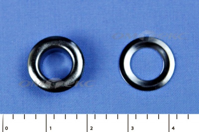Люверсы металлические, блочка/кольцо, №5 (8 мм) упак.1000 шт- цв.никель - купить в Салавате. Цена: 392 руб.