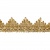 Тесьма металлизированная 0384-0240, шир. 40 мм/уп. 25+/-1 м, цвет золото - купить в Салавате. Цена: 490.74 руб.