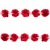 Тесьма плетеная "Рюш", упак. 9,14 м, цвет красный - купить в Салавате. Цена: 46.82 руб.