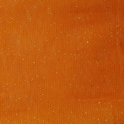 Сетка Глиттер, 24 г/м2, шир.145 см., оранжевый - купить в Салавате. Цена 117.24 руб.