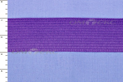 Окантовочная тесьма №0225, шир. 22 мм (в упак. 100 м), цвет фиолет - купить в Салавате. Цена: 271.60 руб.