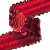 Тесьма с пайетками 3, шир. 30 мм/уп. 25+/-1 м, цвет красный - купить в Салавате. Цена: 1 087.39 руб.