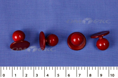 Пуговица поварская "Пукля", 10 мм, цвет красный - купить в Салавате. Цена: 2.28 руб.