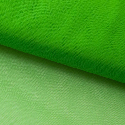 Фатин матовый 16-146, 12 гр/м2, шир.300см, цвет зелёный - купить в Салавате. Цена 113.85 руб.