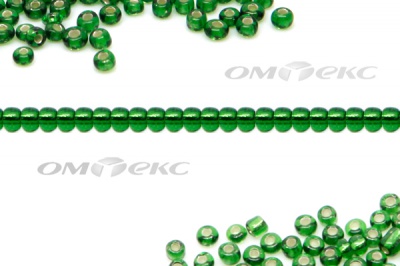 Бисер (SL) 11/0 ( упак.100 гр) цв.27В - зелёный - купить в Салавате. Цена: 53.34 руб.
