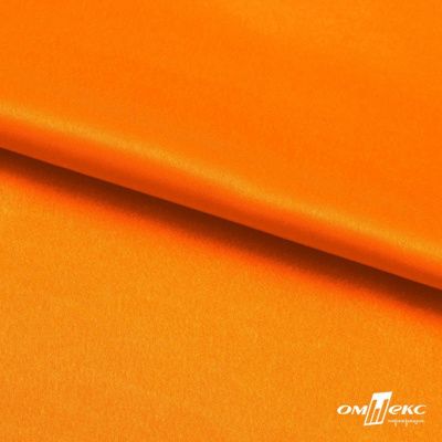Поли креп-сатин 15-1263, 125 (+/-5) гр/м2, шир.150см, цвет оранжевый - купить в Салавате. Цена 155.57 руб.