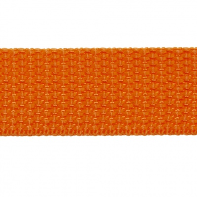 Стропа текстильная, шир. 25 мм (в нам. 50+/-1 ярд), цвет оранжевый - купить в Салавате. Цена: 409.94 руб.