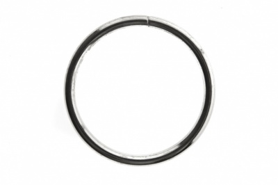 Кольцо металлическое №40 мм, цв.-никель - купить в Салавате. Цена: 4.45 руб.