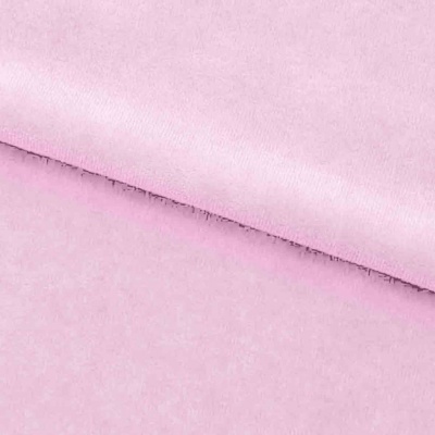 Велюр JS LIGHT 1, 220 гр/м2, шир.150 см, (3,3 м/кг), цвет бл.розовый - купить в Салавате. Цена 1 066.11 руб.