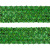 Тесьма с пайетками D4, шир. 35 мм/уп. 25+/-1 м, цвет зелёный - купить в Салавате. Цена: 1 308.30 руб.