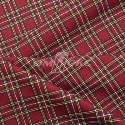 Ткань костюмная клетка 24379 2012, 230 гр/м2, шир.150см, цвет бордовый/бел/жел - купить в Салавате. Цена 539.74 руб.
