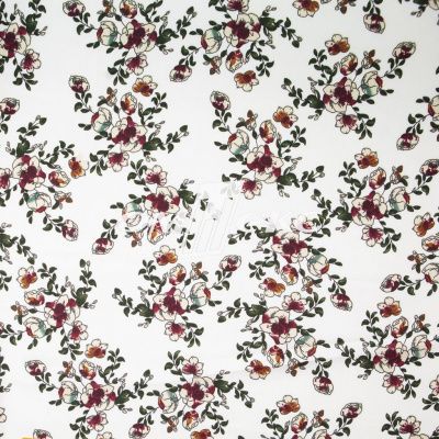 Плательная ткань "Фламенко" 23.1, 80 гр/м2, шир.150 см, принт растительный - купить в Салавате. Цена 264.56 руб.