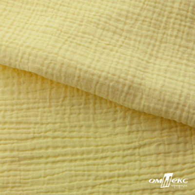 Ткань Муслин, 100% хлопок, 125 гр/м2, шир. 135 см (12-0824) цв.лимон нюд - купить в Салавате. Цена 337.25 руб.
