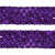 Тесьма с пайетками 12, шир. 35 мм/уп. 25+/-1 м, цвет фиолет - купить в Салавате. Цена: 1 308.30 руб.