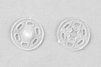 Кнопки пришивные пластиковые 15 мм, блистер 24шт, цв.-прозрачные - купить в Салавате. Цена: 68.79 руб.