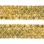Тесьма с пайетками D16, шир. 35 мм/уп. 25+/-1 м, цвет золото - купить в Салавате. Цена: 1 281.60 руб.