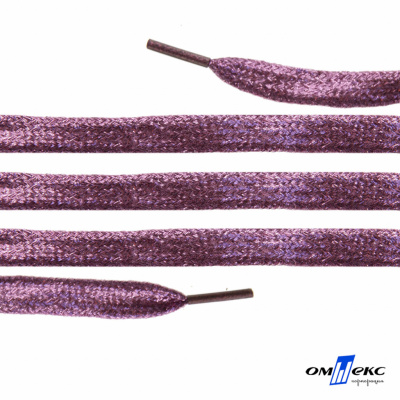 Шнурки #107-01, плоские 130 см, цв.розовый металлик - купить в Салавате. Цена: 35.45 руб.