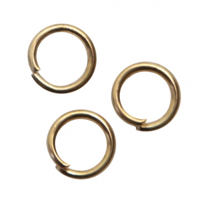 Кольцо  соединительное для бижутерии 5 мм, цв.-золото - купить в Салавате. Цена: 0.44 руб.