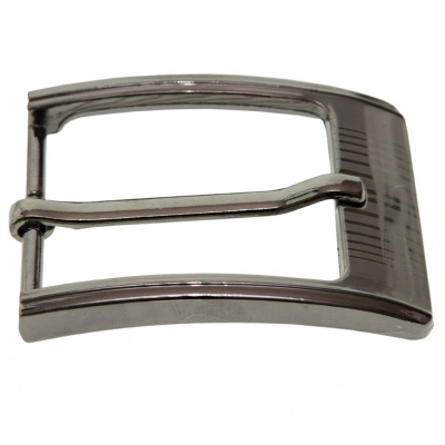 Пряжка металлическая для мужского ремня SC035#7 (шир.ремня 40 мм), цв.-тем.никель - купить в Салавате. Цена: 43.93 руб.