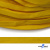 Шнур плетеный (плоский) d-12 мм, (уп.90+/-1м), 100% полиэстер, цв.269 - жёлтый - купить в Салавате. Цена: 8.62 руб.