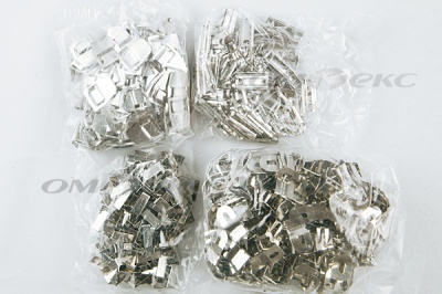 Крючки брючные 4 шипа "Стром" 144 шт. никель - купить в Салавате. Цена: 383.97 руб.