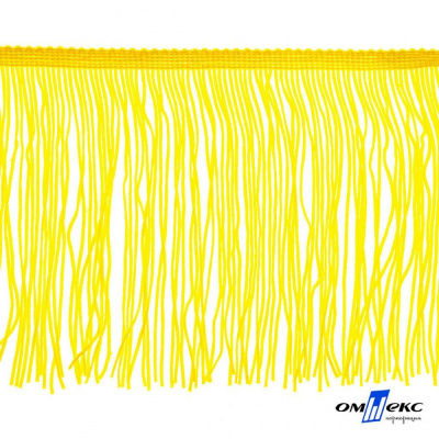 Бахрома для одежды (вискоза), шир.15 см, (упак.10 ярд), цв. 34 - жёлтый - купить в Салавате. Цена: 617.40 руб.